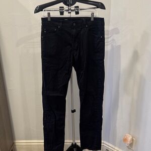 AG Slim Straight Everett Black Pants - Size 30x32
